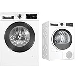 Bosch WGG154A10 Serie 6 Waschmaschine Frontlader/A / 51 kWh/100 Waschzyklen & Bosch Wärmepumpentrockner…