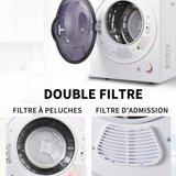 REDOM Ablufttrockner Mini tumble dryer, 2.5 kg, can be wall-mounted, simple operation, 2.5 kg, 200 minutes…